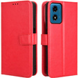 Flip case for Motorola Moto E14, Crazy Horse Wallet, red
