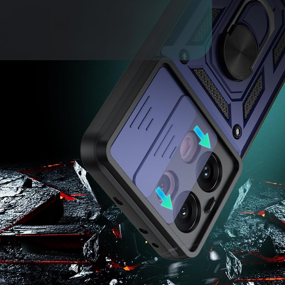 Case for Oppo Reno 13 Pro, CamShield Slide, blue