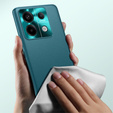 Leather case for Xiaomi Redmi Note 13 5G, leather hybrid, green