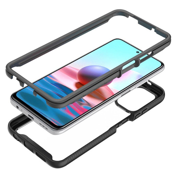 Case for Xiaomi Redmi Note 10 / 10S, Shockproof, with film, blue