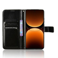 Flip case for Realme GT 7 Pro, Crazy Horse Wallet, black