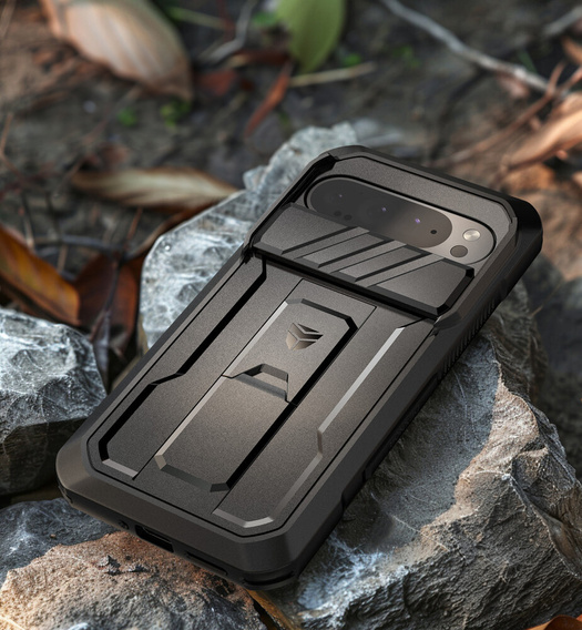 Armored case for Google Pixel 9 Pro, Dexnor Full Body (Two Frames), black