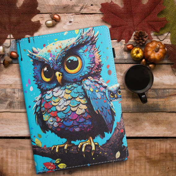 Case for Lenovo Tab M11, with flap, owl