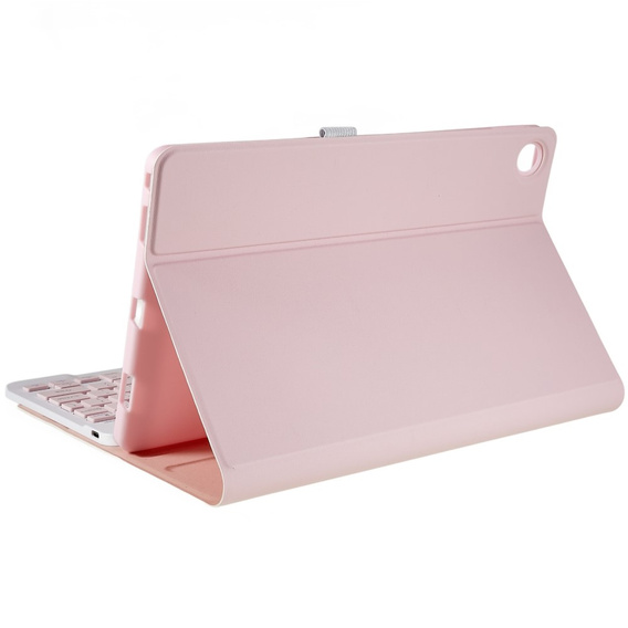 Case + keyboard Lenovo Tab M10 Plus Gen 3 TB-125F TB-128F, pink rose gold