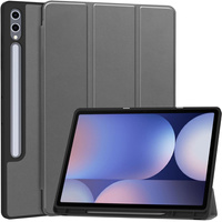 Case for Samsung Galaxy Tab S10 Ultra, Smartcase with stylus space, grey