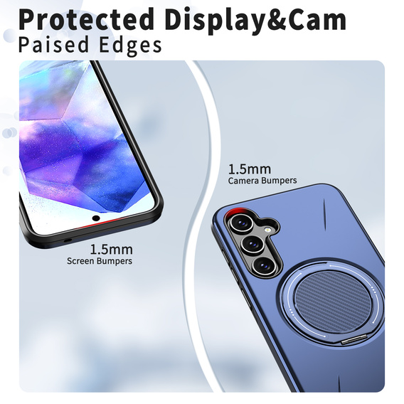 MagSafe case with stand for Samsung Galaxy A57 5G, blue