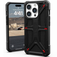 Case Urban Armor Gear for iPhone 15 Pro, Monarch, Kevlar black