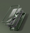 Armored case for Samsung Galaxy S25+ Plus, Dexnor Full Body (Two Frames), green