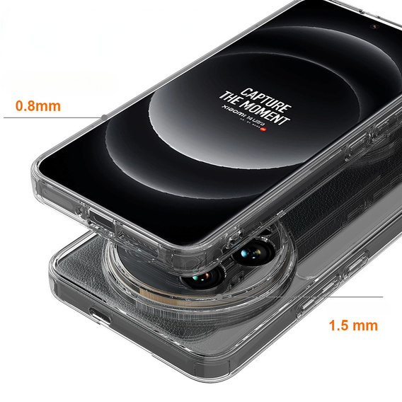 Case for Xiaomi 14 Ultra, Fusion Hybrid, transparent