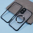 Magnetic Dual Glass MagSafe case for iPhone 16, black