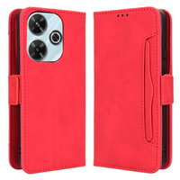 Flip case for Xiaomi Redmi 13, Card Slot, red