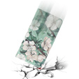 Flip case for Samsung Galaxy A14 4G/5G, Wallet, Flowers, white