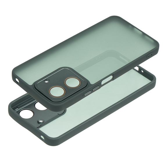 Case for Xiaomi Redmi 13C / Poco C65, Fusion Hybrid, transparent / green