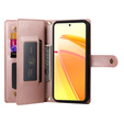Flip case for Oppo Reno 13 5G, Wallet Zipper Pocket, pink