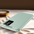 Flip case for Samsung Galaxy S24 FE, Smart View Wallet, green