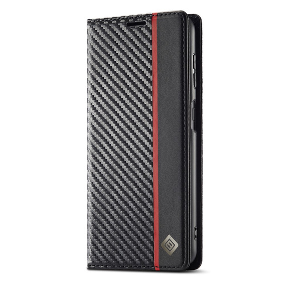 Flap case for Samsung Galaxy S25, Carbon LC.IMEEKE, black
