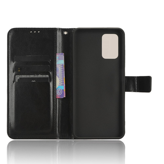 Flip case for Nokia G42, Crazy Horse Wallet, black