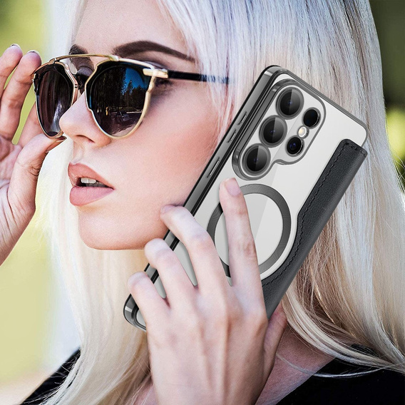 RFID Wallet MagSafe flip case with camera protection for Samsung Galaxy S26 Ultra