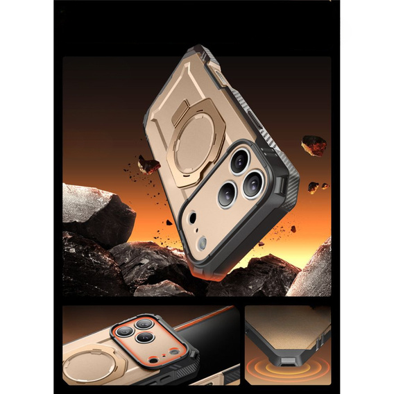 Supcase case for iPhone 17 Pro Max, Unicorn Beetle Grip Pro Mag, Desert Gold