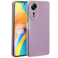 Case for Oppo A58 4G, Glamour CamShield, purple
