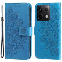 Flip case for Xiaomi Redmi Note 13 Pro 5G, Mandala, blue