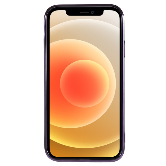 Case for iPhone 12, Electro MagSafe, purple + Screen Glass