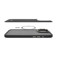 Spigen Case for iPhone 16 Pro Max, Enzo Aramid MagSafe, carbon black + 9H Tempered Glass