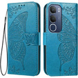 Flip case for Vivo Y19s, Butterfly, blue