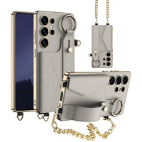 Case for Samsung Galaxy S25 Ultra, GKK Leather, black