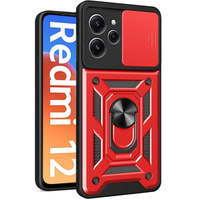Case for Xiaomi Redmi 12, CamShield Slide, red