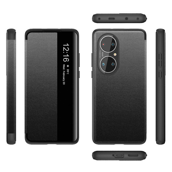 Flap case for Huawei P50 Pro, Side View, blue