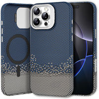 Case for iPhone 16 Pro, Frame Kickstand, for MagSafe, Sand Blue