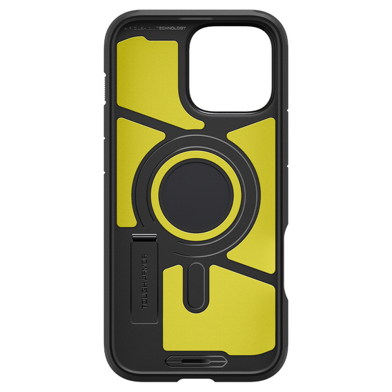 Spigen case for iPhone 16 Pro Max, Tough Armor Mag MagSafe, black + 9H Tempered Glass