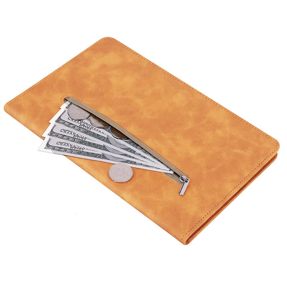 Case for Samsung Galaxy Tab S10 Lite / S10 FE / S9 FE, Wallet Pen Slot, yellow