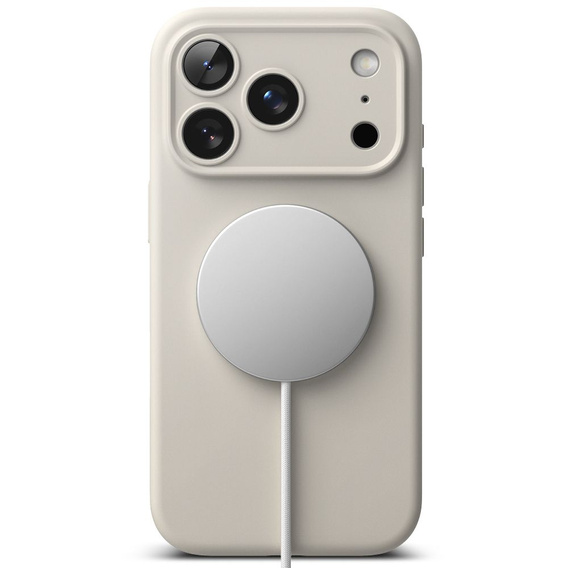 Ringke case for iPhone 17 Pro Max, Silicone Magnetic MagSafe, Stone