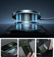 Armored case for iPhone 16 Pro, Dexnor CamProtect MagSafe, green (Two frames)