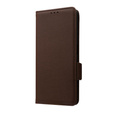 Flip case for Xiaomi Redmi Note 12 5G / POCO X5 5G, Wallet Litchi Magnet, brown