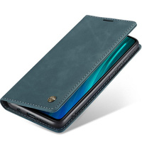 CASEME case for Xiaomi Redmi Note 8 Pro, Leather Wallet Case, turquoise