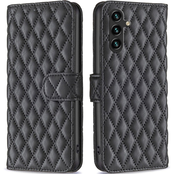 Flip case for Samsung Galaxy A15, Wallet, BINFEN COLOR, black