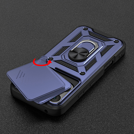 Case for Honor 400 Pro 5G, CamShield Slide, blue