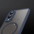Case for Samsung Galaxy S25 Edge, Kickstand Matt Case, for MagSafe, blue + Screen protector