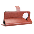 Flip case for Xiaomi Poco F7 Pro, Crazy Horse Wallet, brown