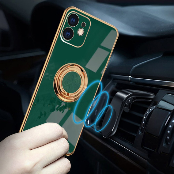 Case for iPhone 11, Electro Ring, green
