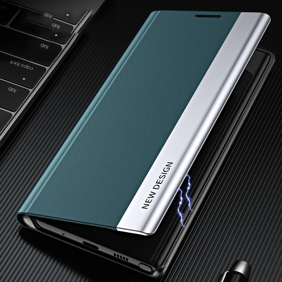 Flip case for Samsung Galaxy A33 5G, Side Magnetic, green