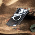 Case for Samsung Galaxy S25 FE, Shockproof, with glass, for MagSafe, black