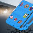 Children's case for Samsung Galaxy Tab S10+ Plus, Cute Patterns, with stand, blue