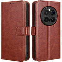 Flip case for Honor Magic 7 Pro, Crazy Horse Wallet, brown