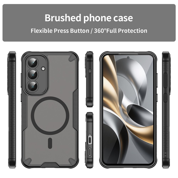 Armoured case for Samsung Galaxy S25 FE, for MagSafe, matt black