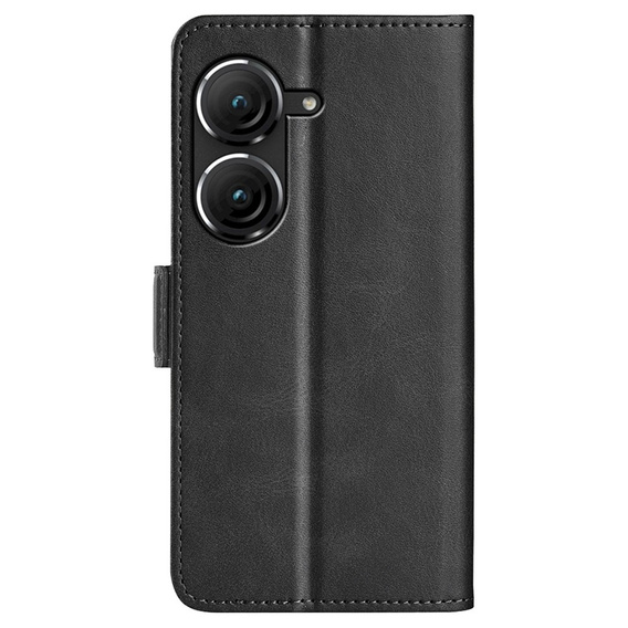 Flip case for Asus Zenfone 9 5G / 10 5G, Wallet PU Leather Case, black