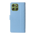 Rhombus Crossbody Leather Flip Case for Motorola Edge 70